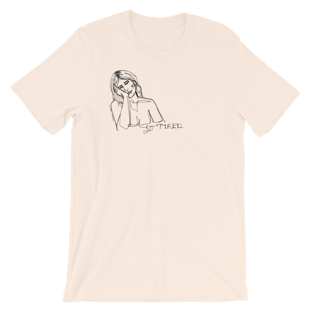 " WTF Am I Doing ? "X " So Tired " Front And Back Print Short-Sleeve Unisex T-Shirt