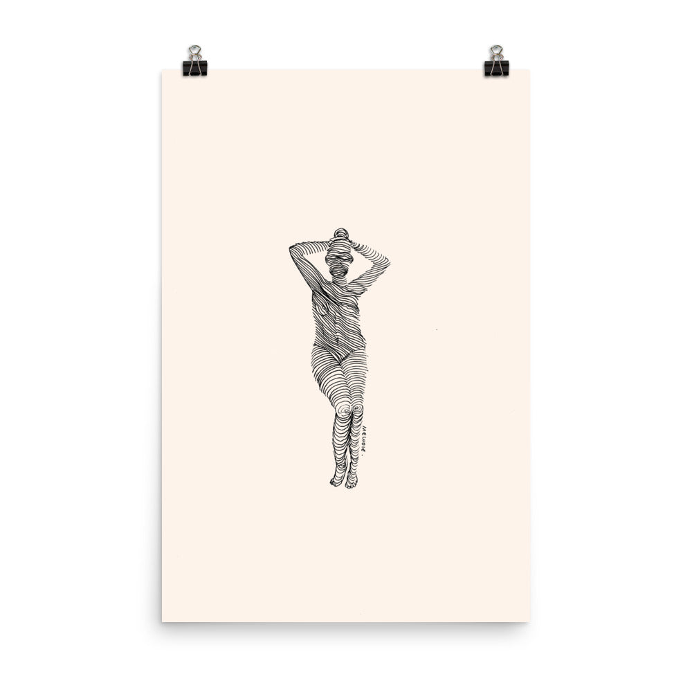 " 7 Deadly Sins + 1 " Black Ink Print / Poster