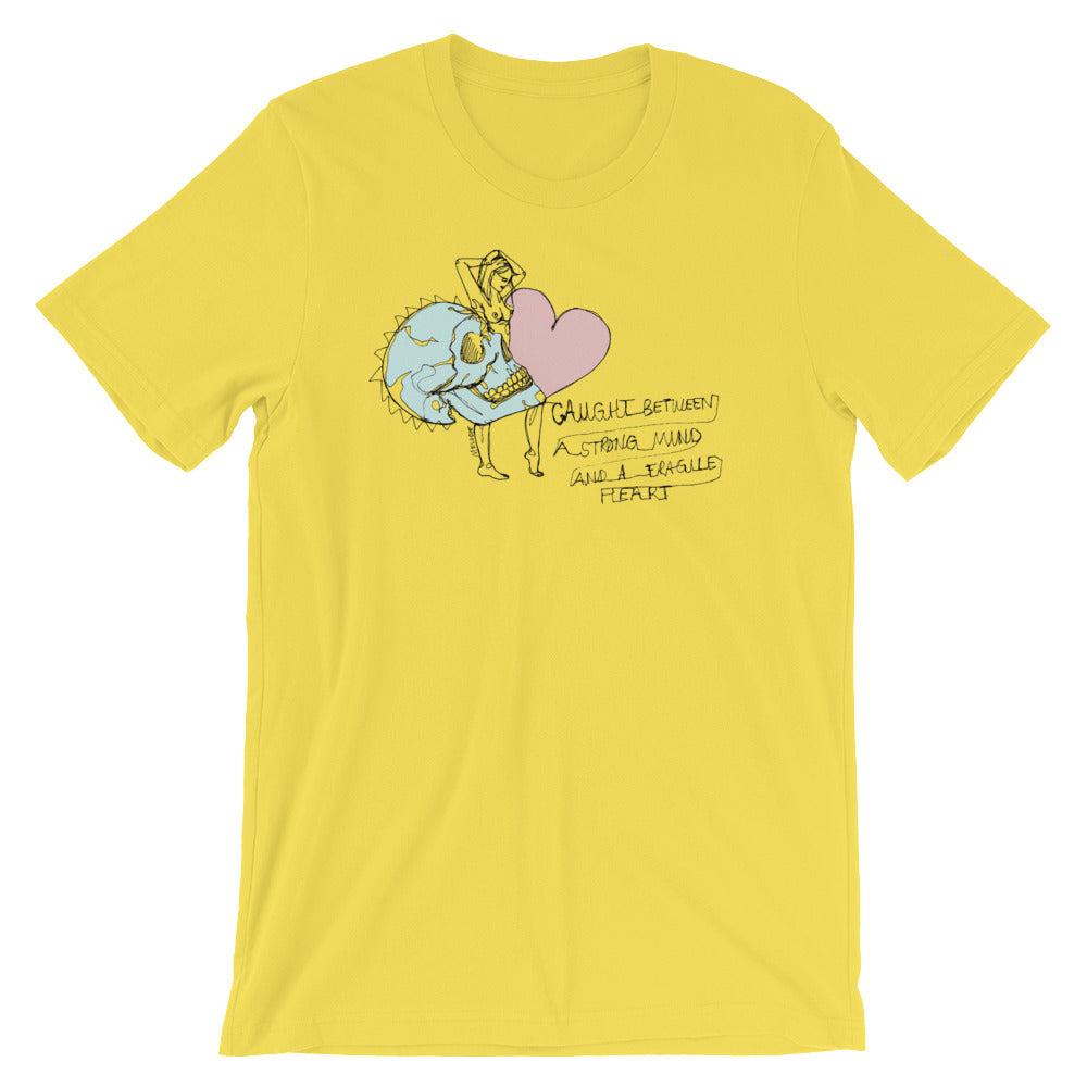 " Strong Mind Fragile Heart " Short-Sleeve Unisex T-Shirt