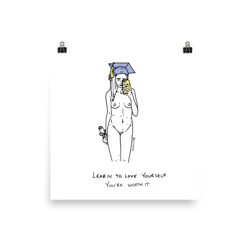 " Learn to Love yourself " Poster