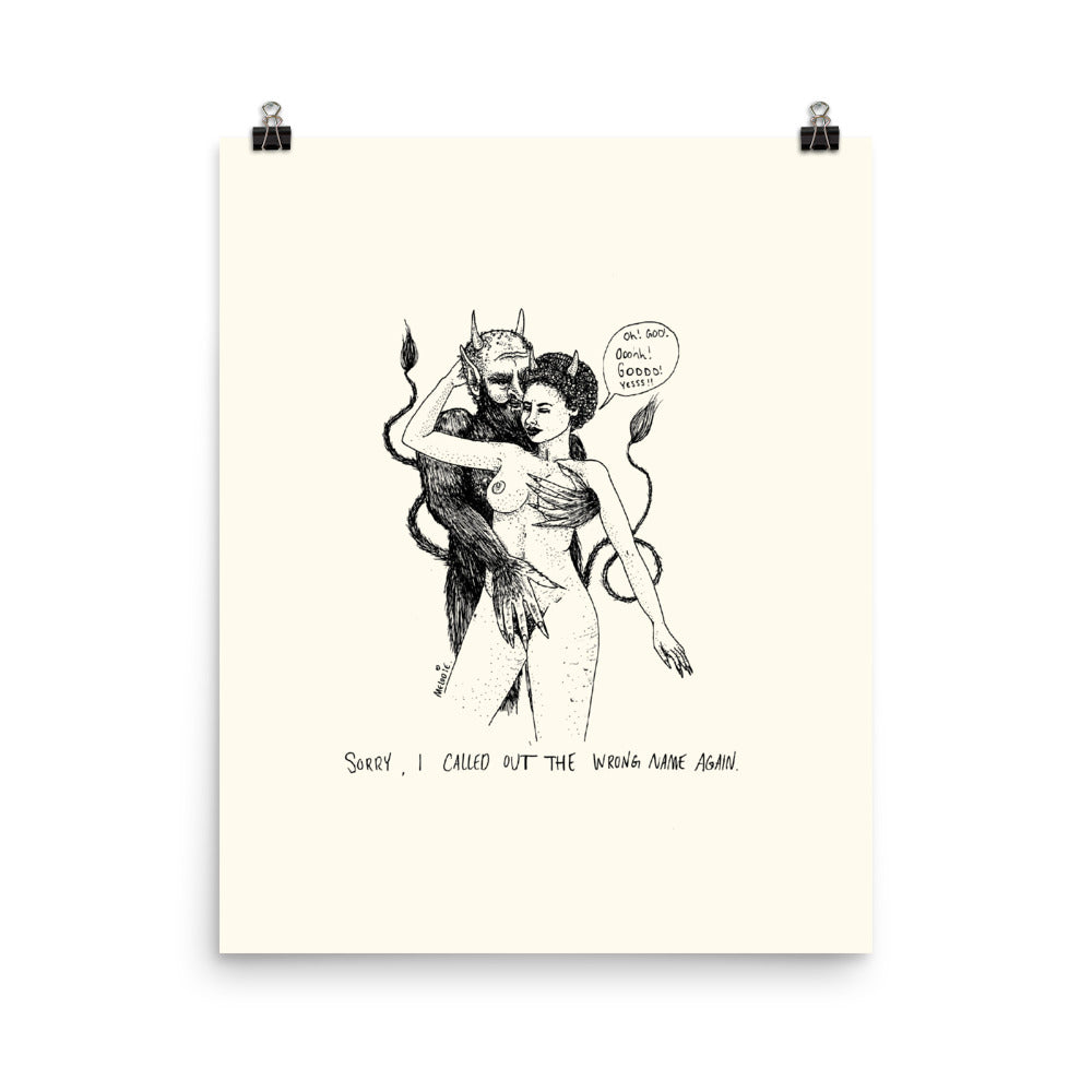 " Wrong Name " Print / Poster
