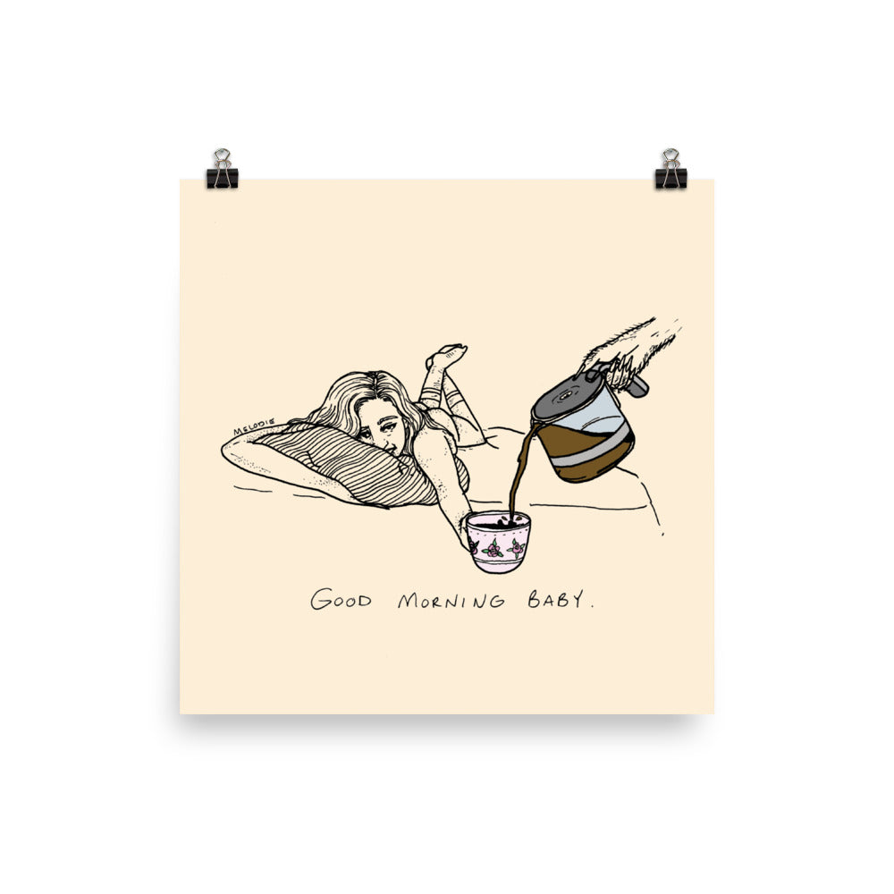 " Good Morning Baby " Enhanced Matte Paper Poster/ Print