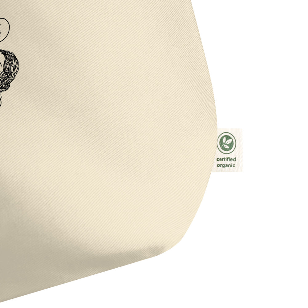 " Feelings, Fuck No " Large organic tote bag