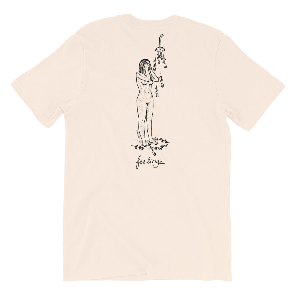 " Feelings " x " Pressure " Front and Back Short-Sleeve Unisex T-Shirt