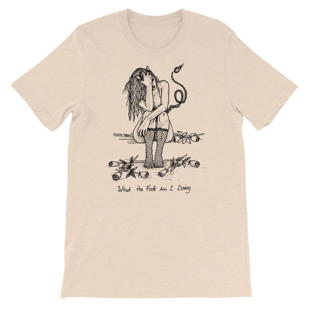 " WTF Am I Doing ? " Short-Sleeve Unisex T-Shirt