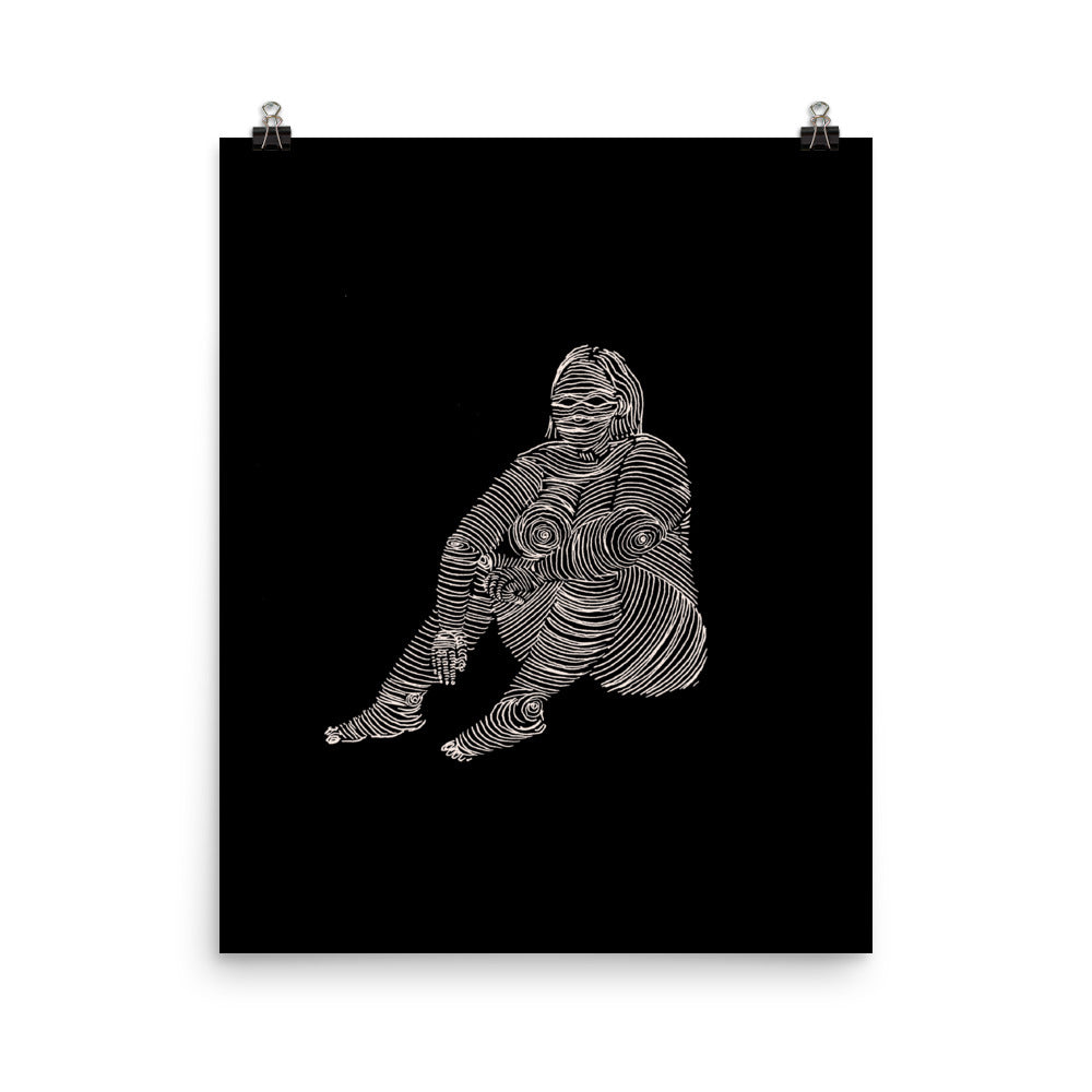 " 5/7 Deadly sins " White Ink, Print/Poster