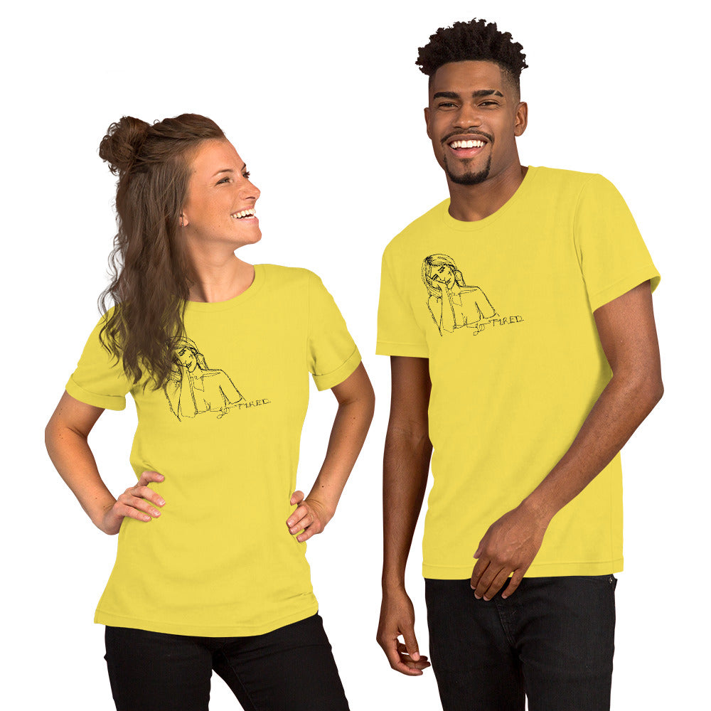 " WTF Am I Doing ? "X " So Tired " Front And Back Print Short-Sleeve Unisex T-Shirt