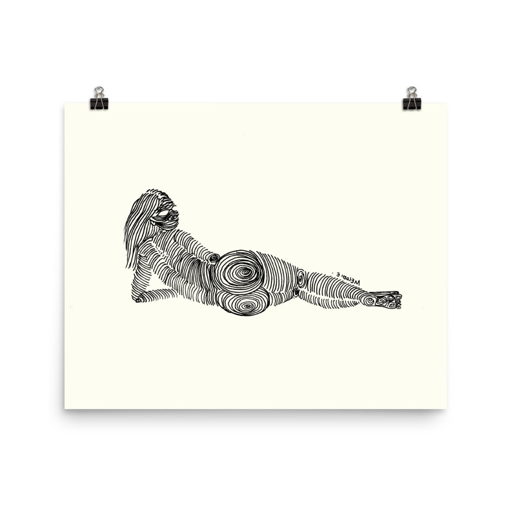 " 3/7 Deadly sins " Black Ink Print/Poster