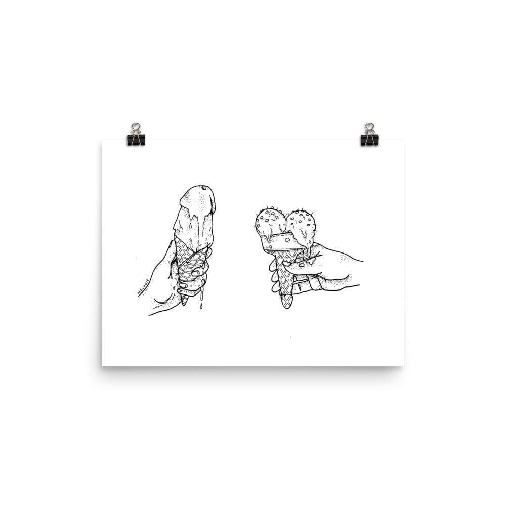 " Ice Creamer " Print /Poster