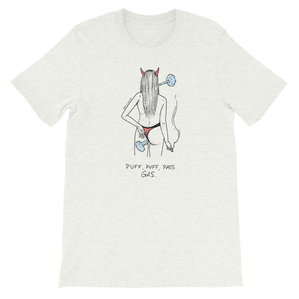 " Puff Puff Pass Gas " Short-Sleeve Unisex T-Shirt