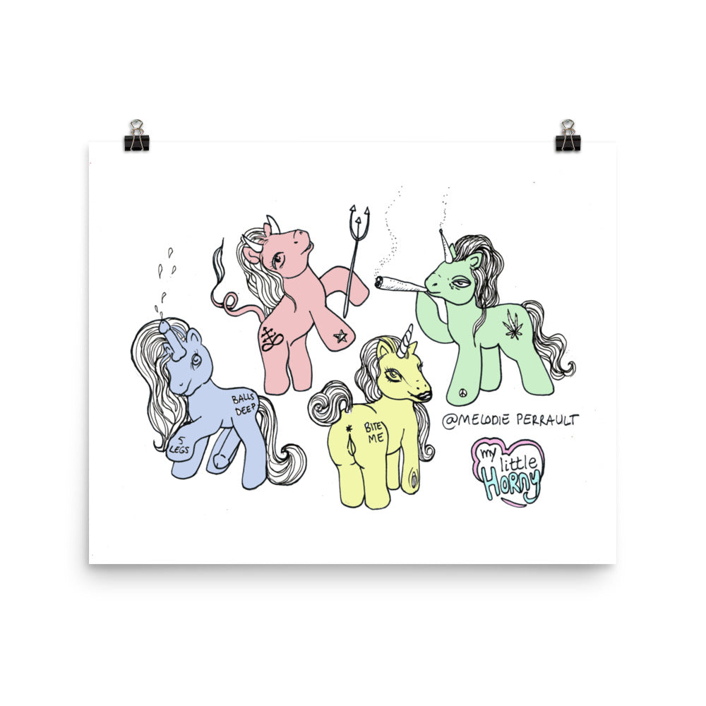 " My Little Horny " Print / Poster
