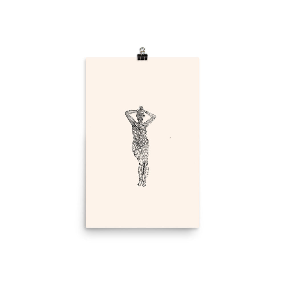 " 7 Deadly Sins + 1 " Black Ink Print / Poster