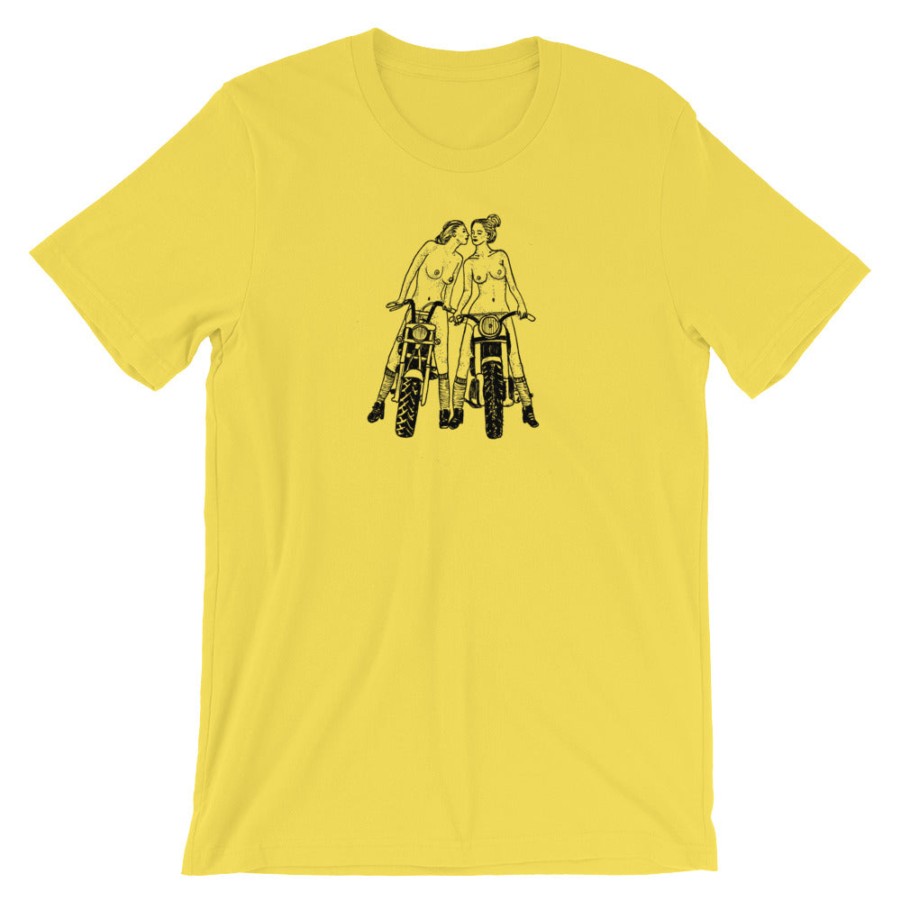 " Babes On Bikes " Short-Sleeve Unisex T-Shirt