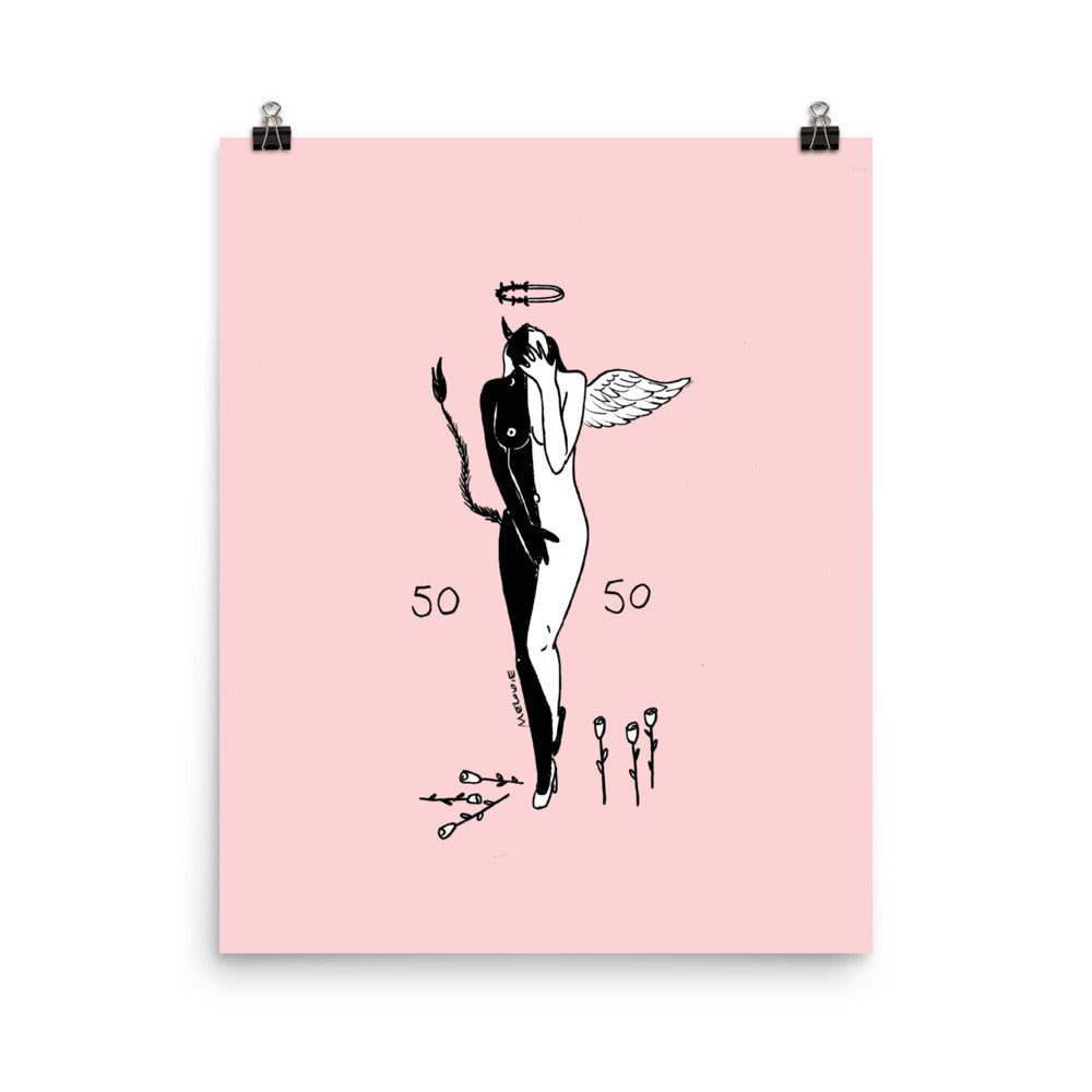 " 50/50, Angel/Demon " Print / Poster