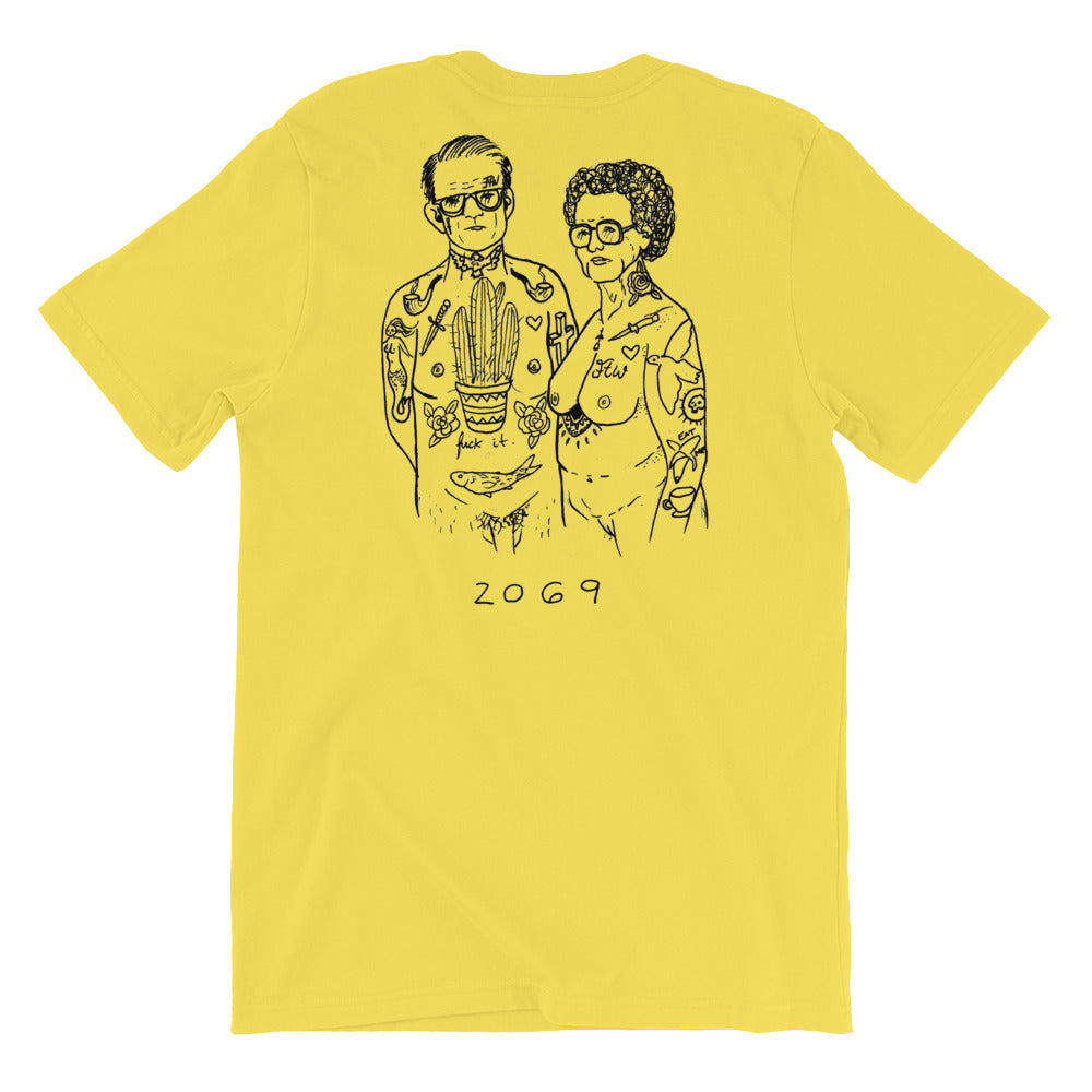 " Us " 2069 Back print X Not My Fucking Problem Short-Sleeve Unisex T-Shirt
