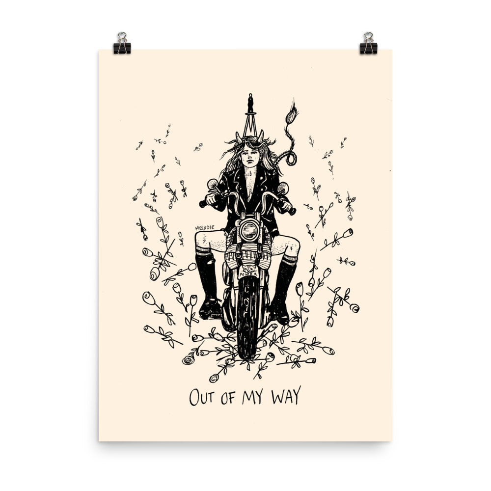 " Out of my way " Poster