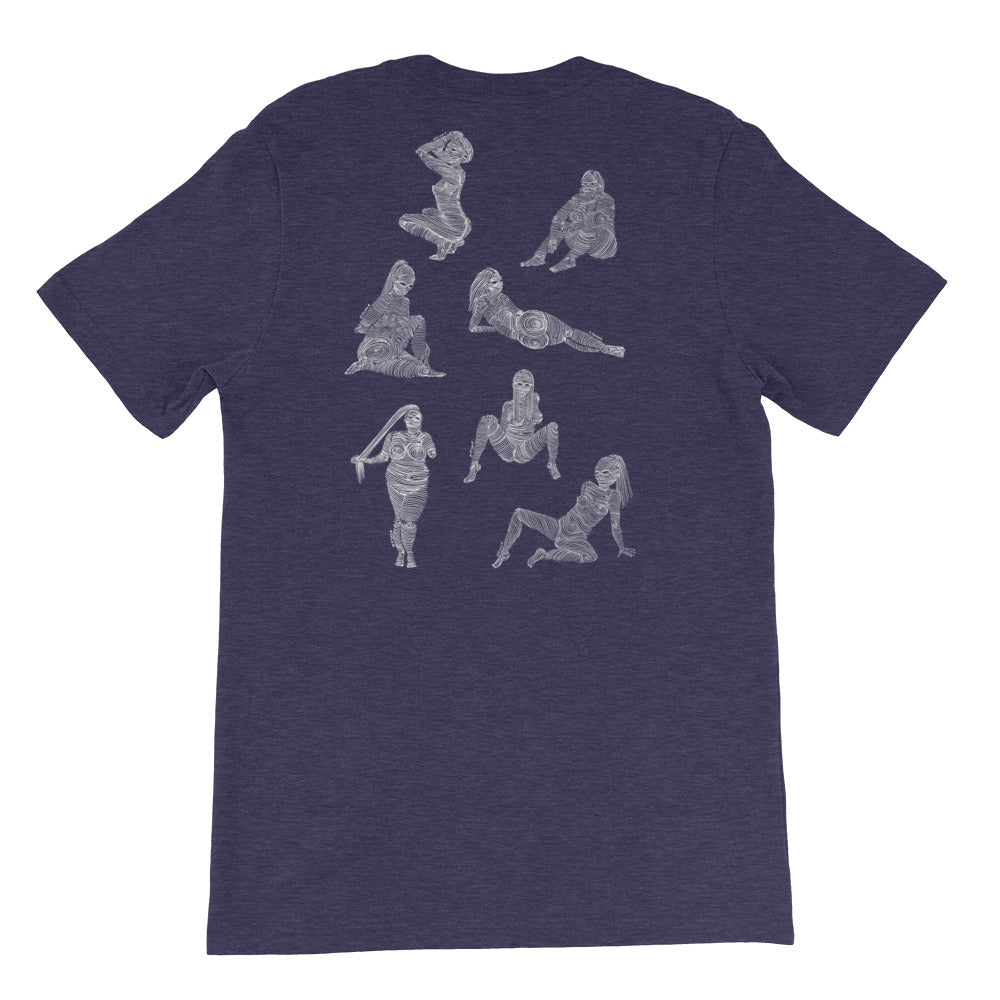 " 1/7 Deadly sins " Front and back Print Dark Short-Sleeve Unisex T-Shirt