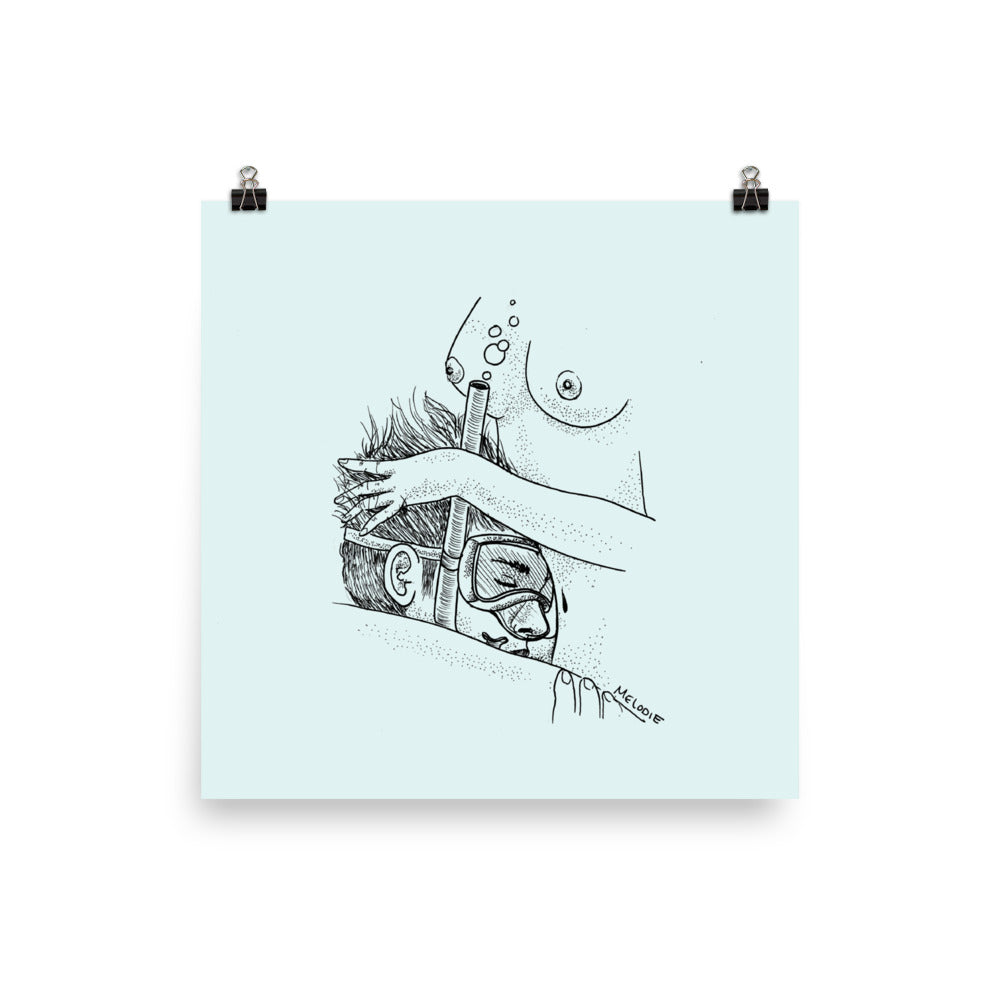" underwater " Print Poster