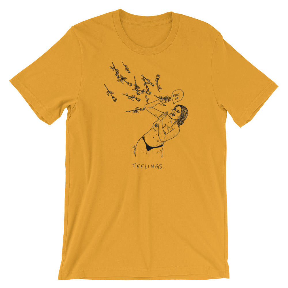 " Feelings, Fuck No " Short-Sleeve Unisex T-Shirt