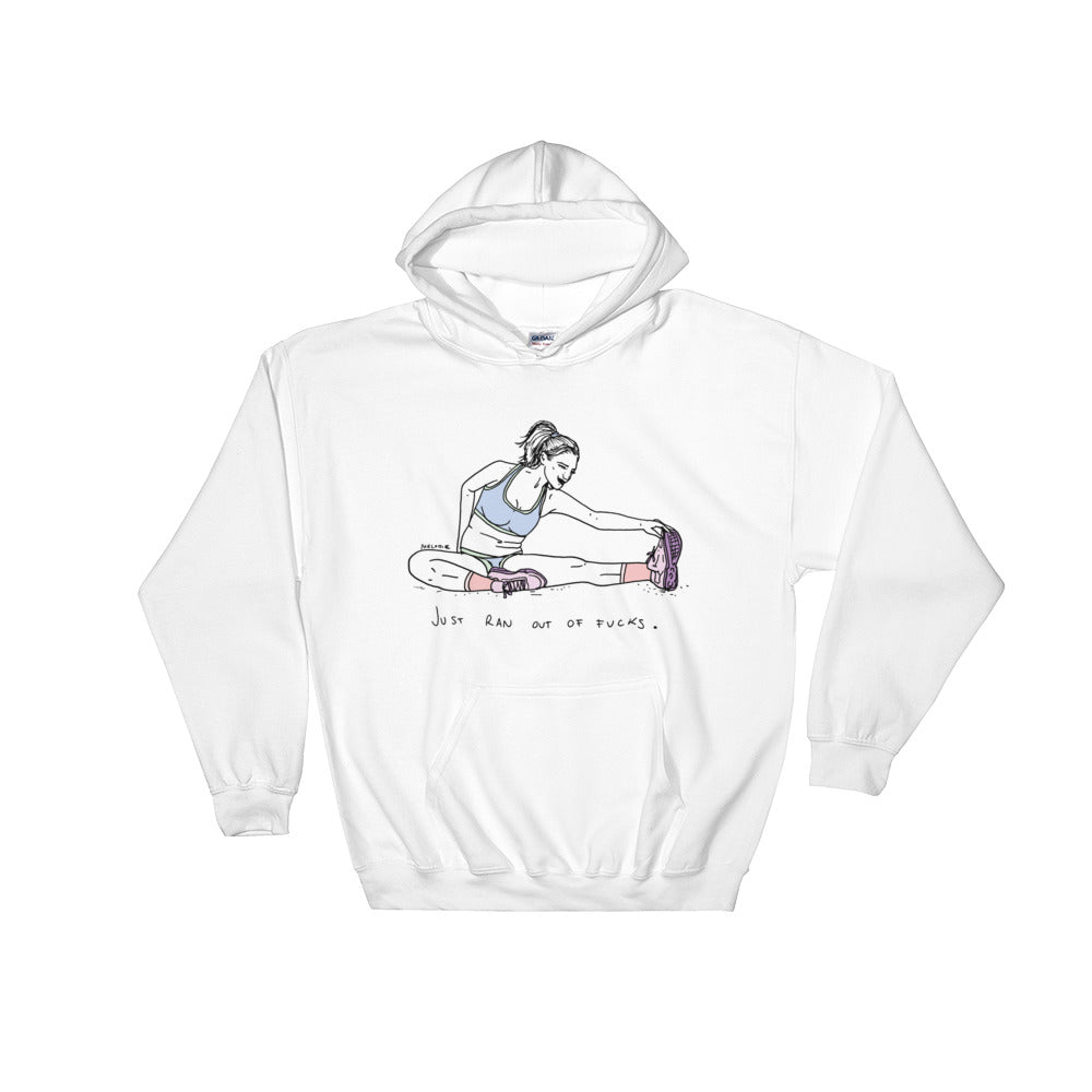 " Just Ran Out Of Fuck ( Floor ) " Unisex Hooded Sweatshirt