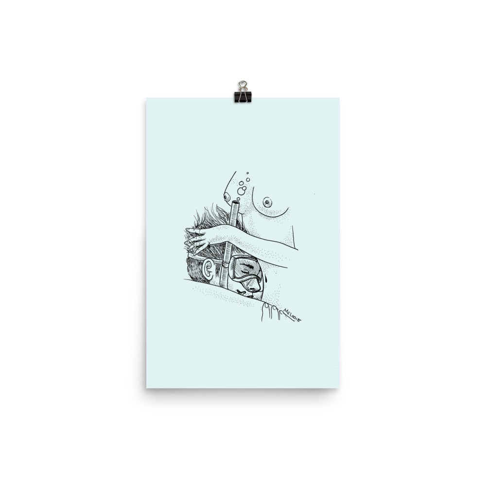 " underwater " Print Poster