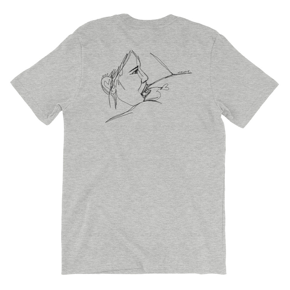" Happy Meal " Front And Back Print. Unisex Short Sleeve Jersey T-Shirt with Tear Away Label