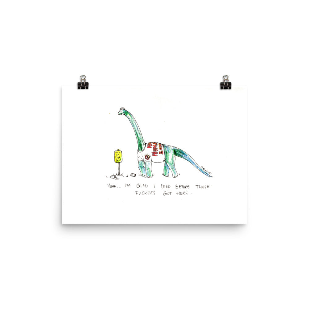 " Ice Age " Dinosaur Poster