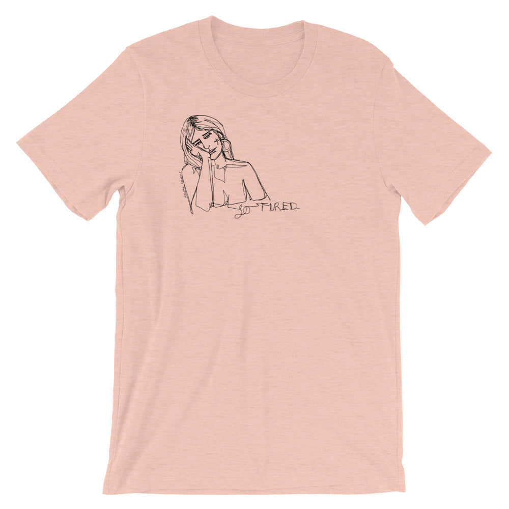 " WTF Am I Doing ? "X " So Tired " Front And Back Print Short-Sleeve Unisex T-Shirt