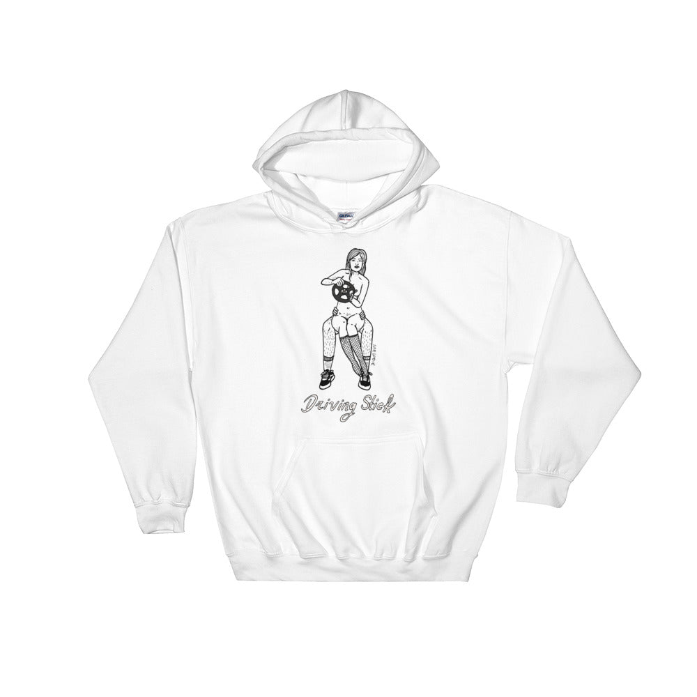 " Driving Stick " Unisex Hooded Sweatshirt
