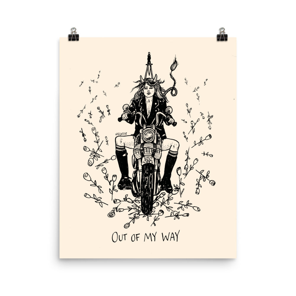 " Out of my way " Poster