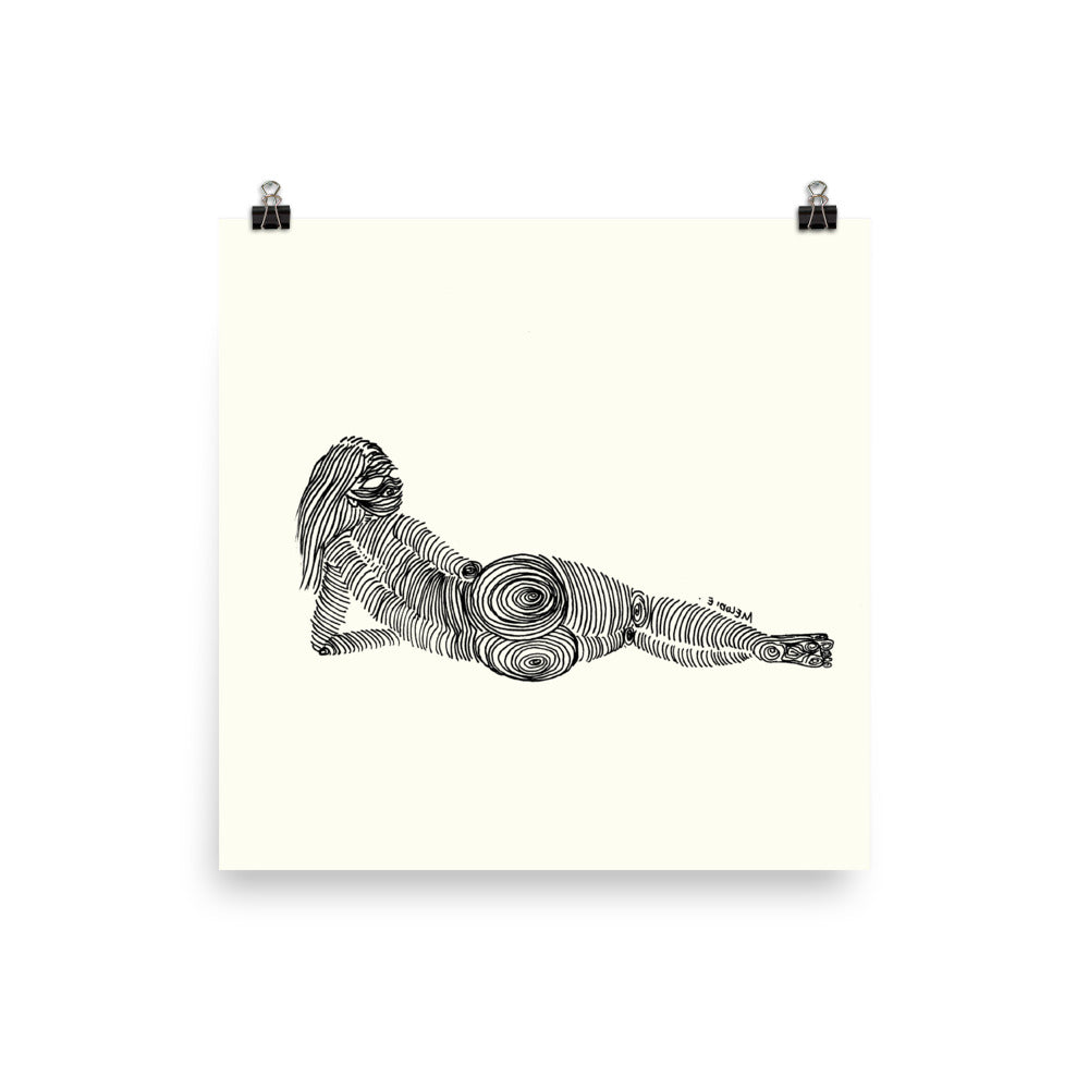 " 3/7 Deadly sins " Black Ink Print/Poster