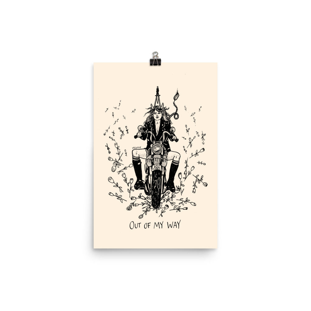 " Out of my way " Poster