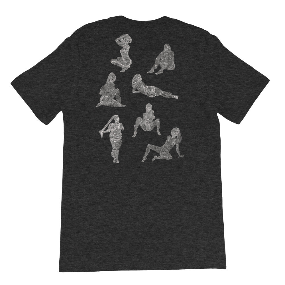 " 6/7 Deadly sins " Front and back Print Dark Short-Sleeve Unisex T-Shirt
