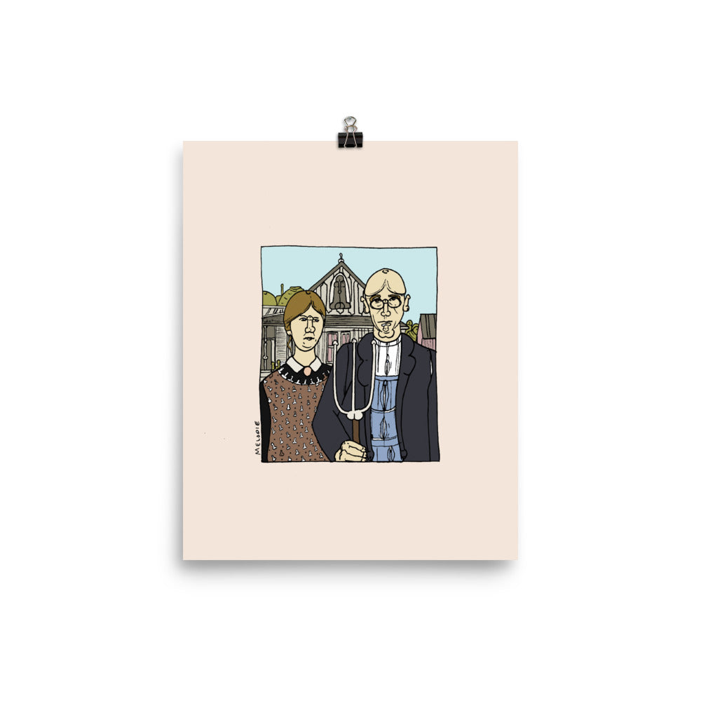 " Grant Wood " Poster