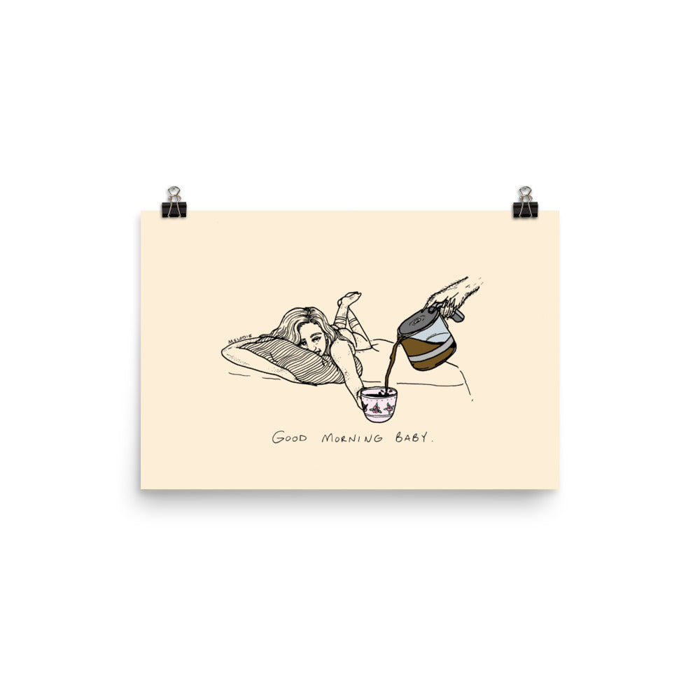 " Good Morning Baby " Enhanced Matte Paper Poster/ Print