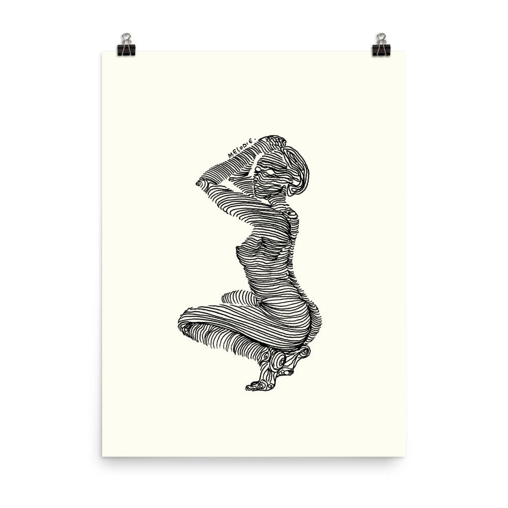 " 7/7 Deadly sins " Black Ink, Print/Poster