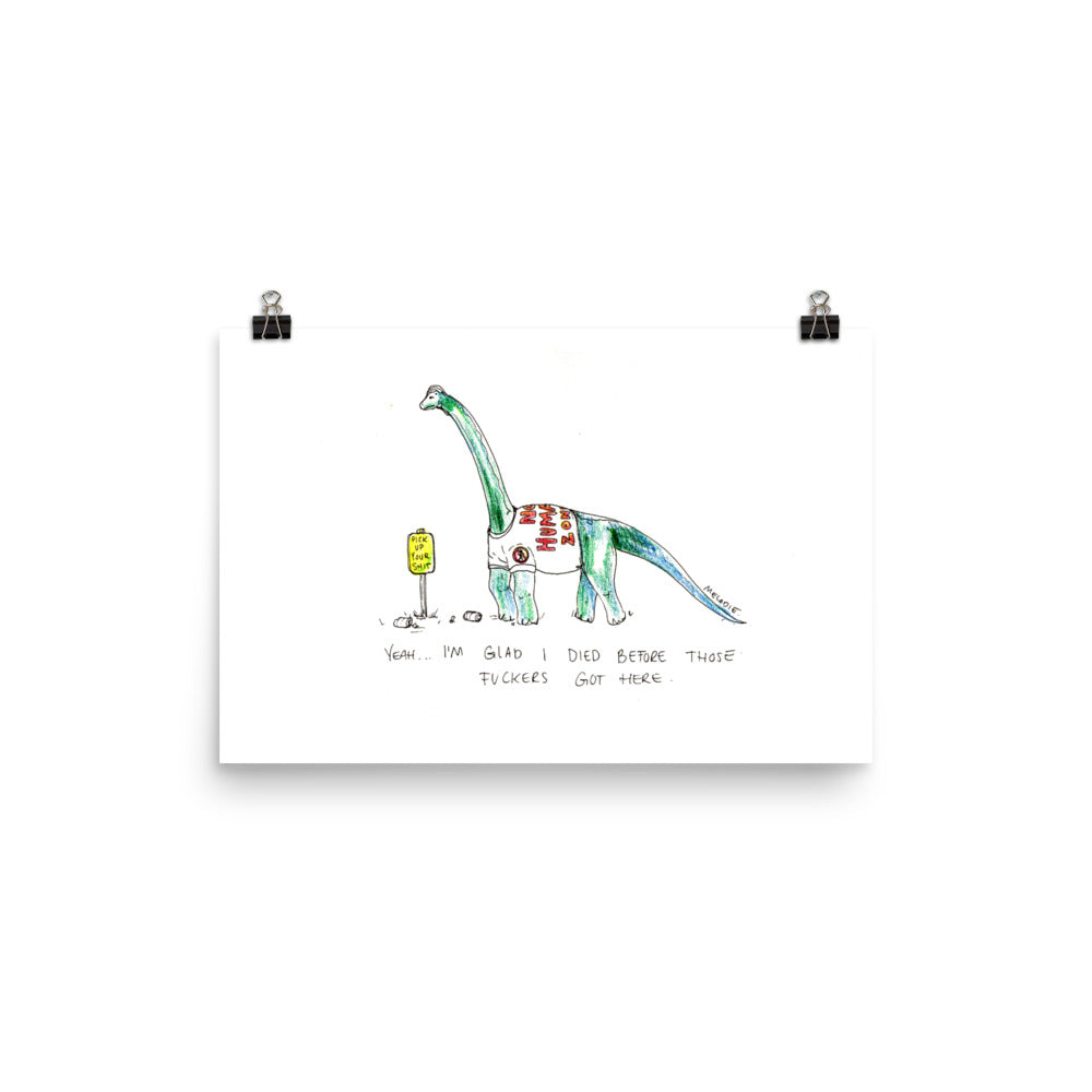 " Ice Age " Dinosaur Poster