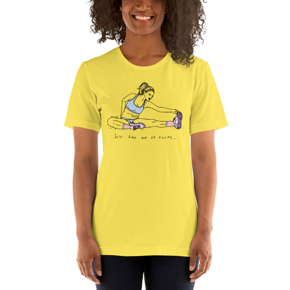 " Just Ran Out Of Fuck ( Front & Back ) " Short-Sleeve Unisex T-Shirt