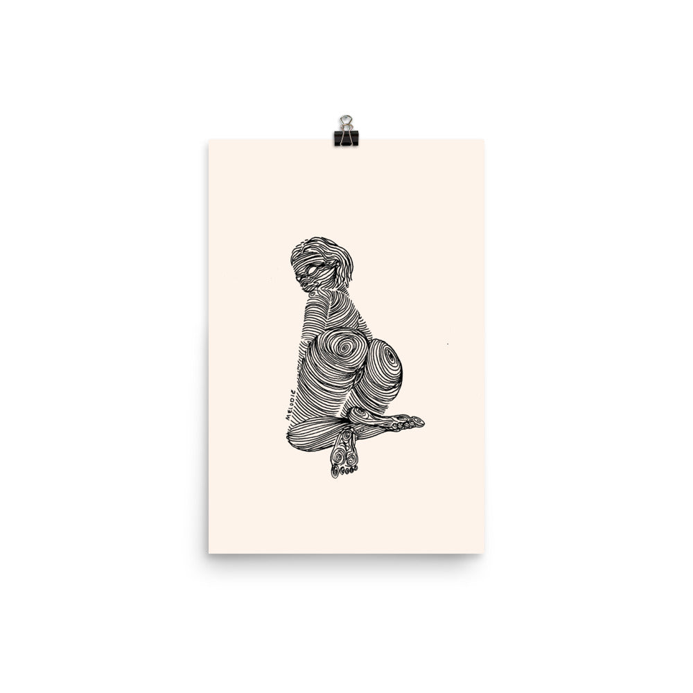 " 7 Deadly Sins + 2 " Black Ink Print / Poster