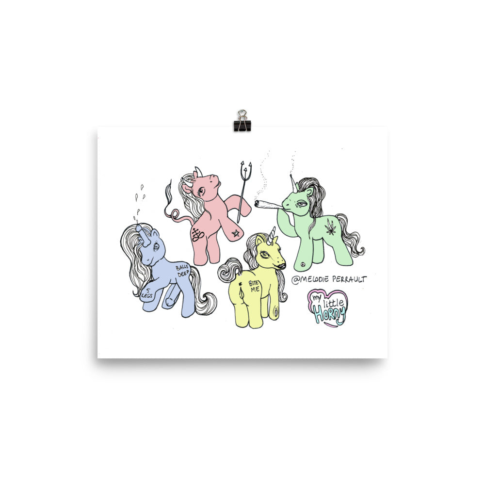 " My Little Horny " Print / Poster
