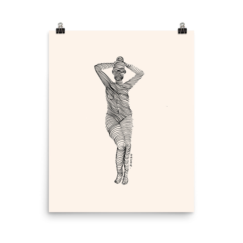 " 7 Deadly Sins + 1 " Black Ink Print / Poster