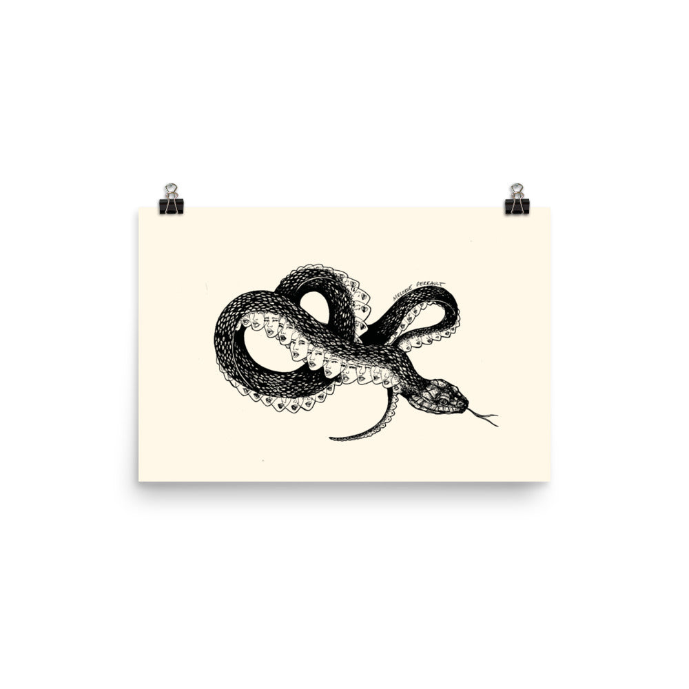 " Inverted Medusa " Print Poster