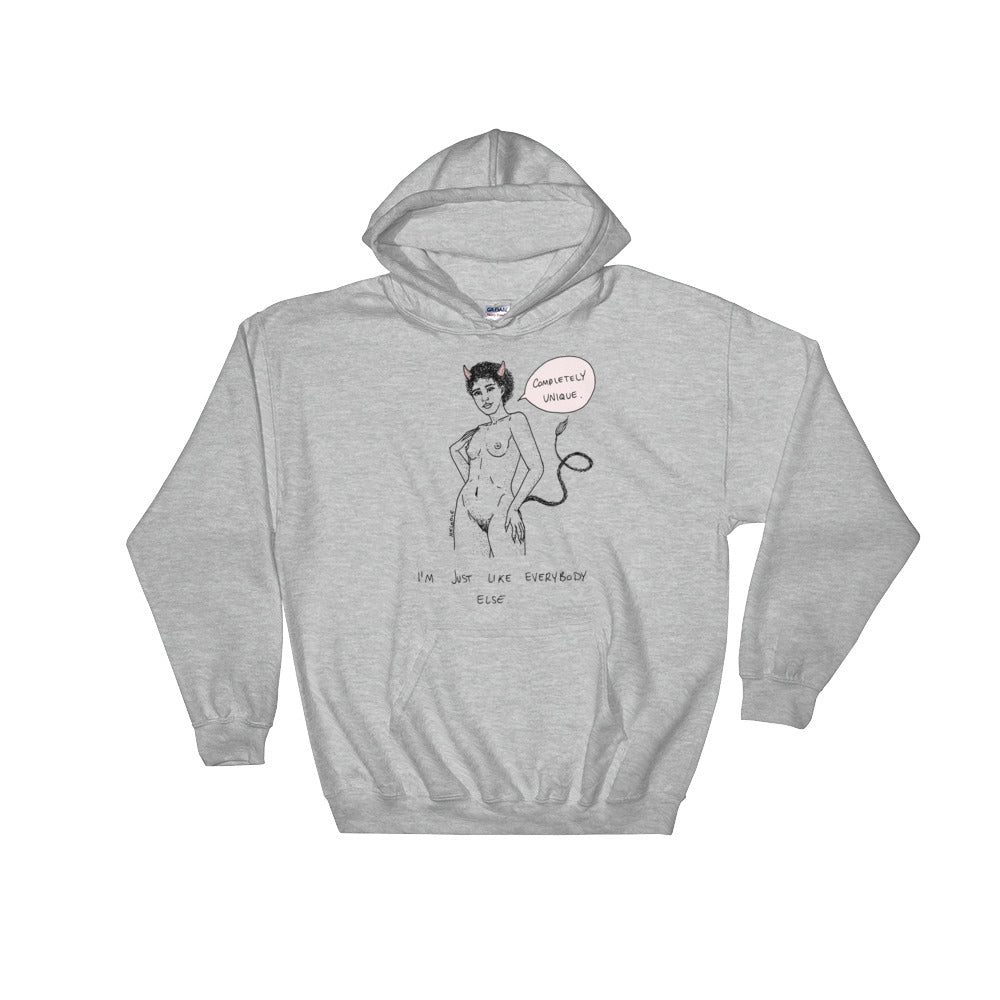 " Completely Unique " Unisex Hooded Sweatshirt
