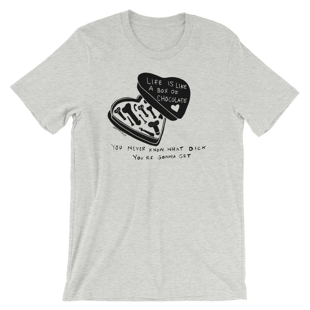 " Life Is Like A Box Of Chocolate " Short-Sleeve Unisex T-Shirt