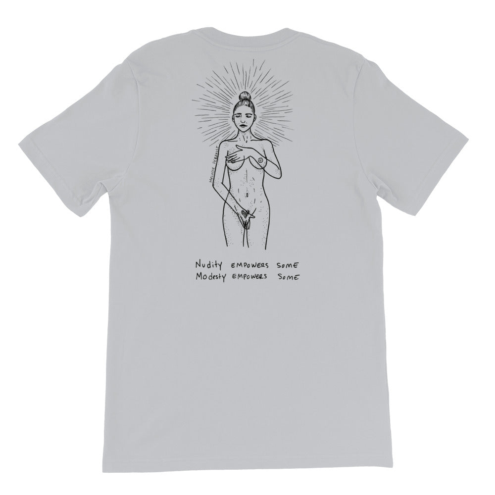 " Our World x Empowers " Front and Back Print Short-Sleeve Unisex T-Shirt