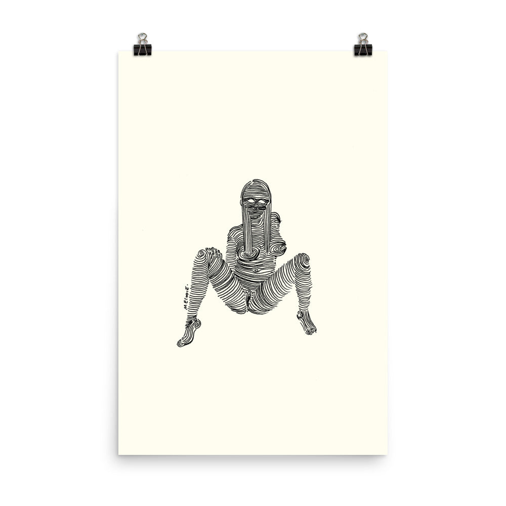 " 1/7 Deadly sins " Black Ink. Print/Poster