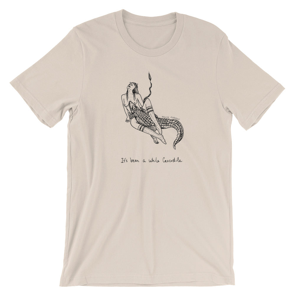 " It's Been A While Croc X See you later " Front and Back Print Short-Sleeve Unisex T-Shirt