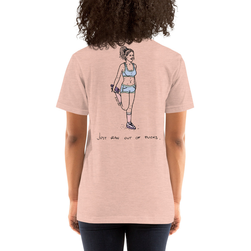 " Just Ran Out Of Fuck ( Front & Back ) " Short-Sleeve Unisex T-Shirt