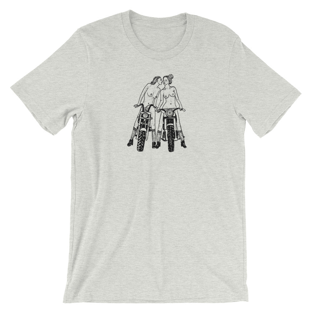 " Babes On Bikes " Short-Sleeve Unisex T-Shirt