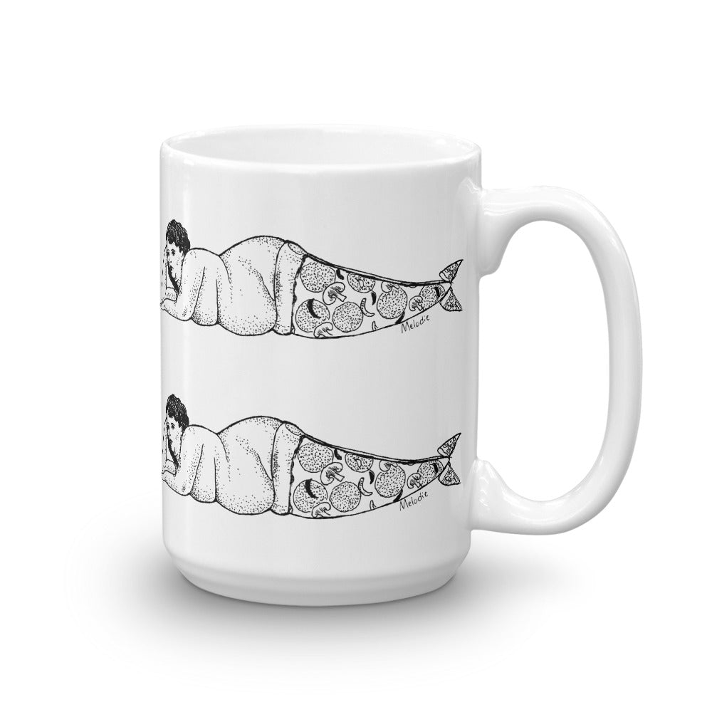 " Pizza Mermaid " Mug